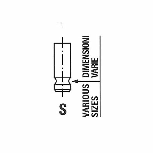 Клапан выпускной для автомобиля, FRECCIA R6139/R (1 шт.)