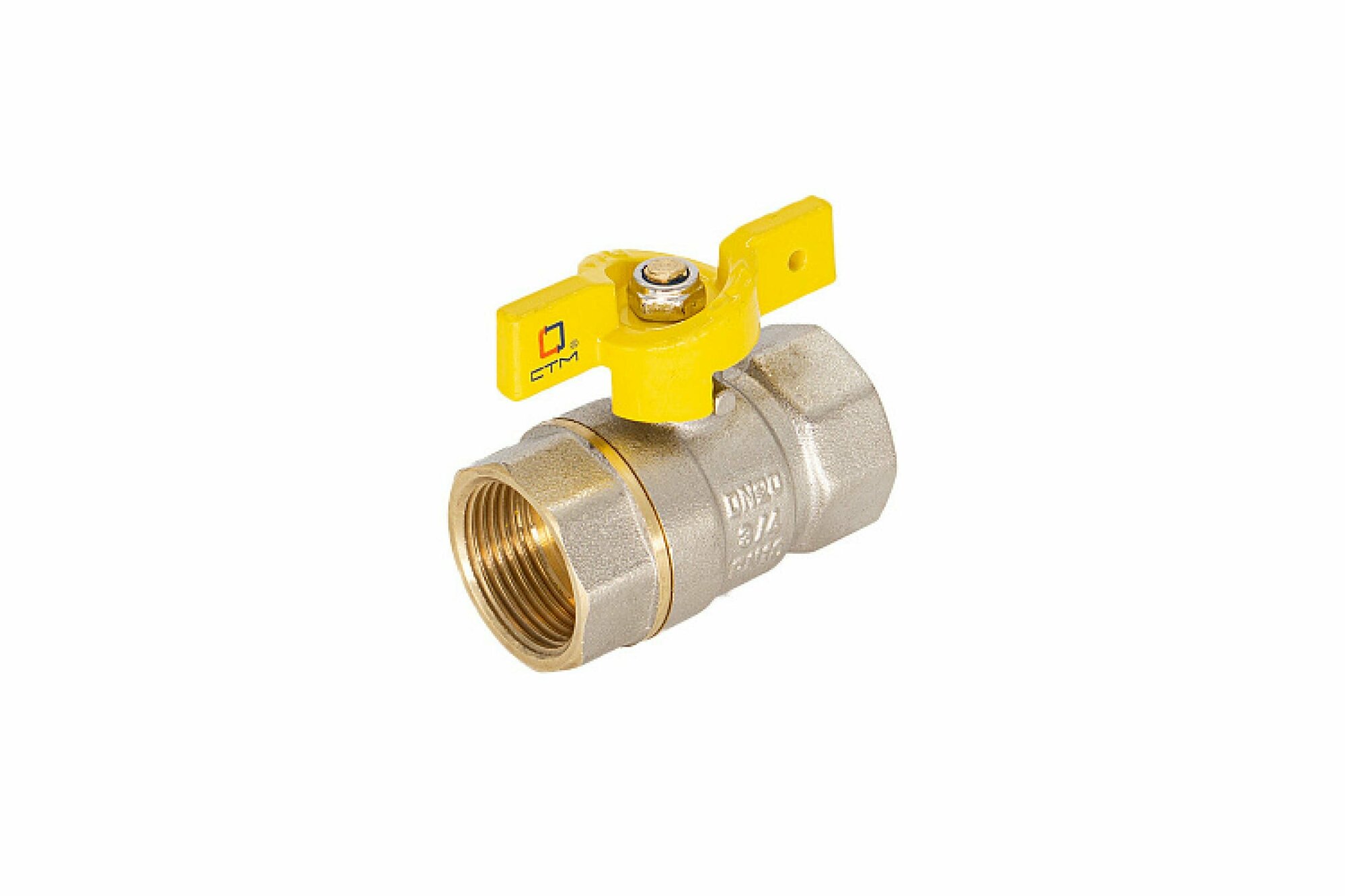 фото Кран шар. для газа 1 г/г бабочка СТМ ГАЗ (CGFFB001)