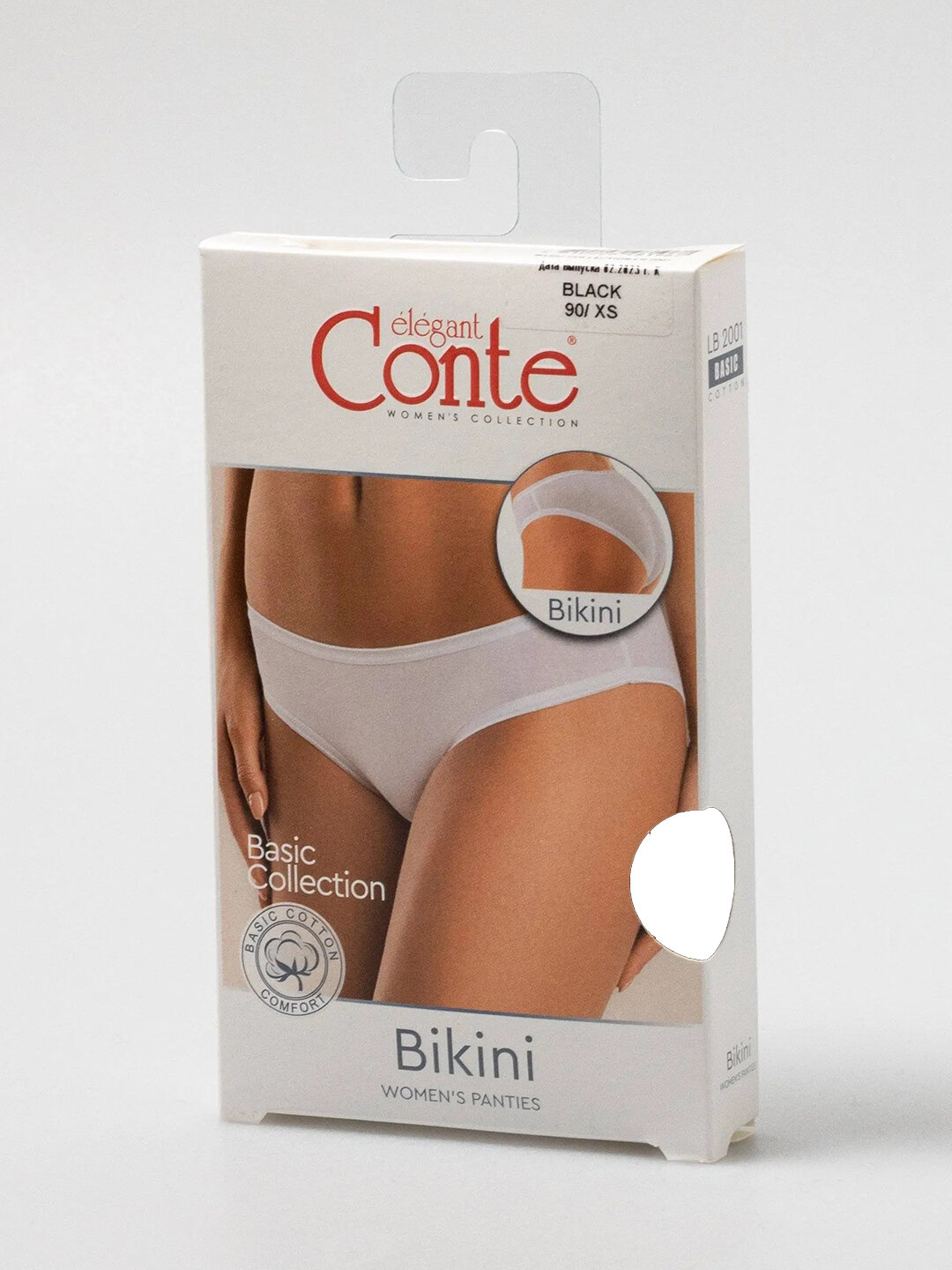 Трусы женские Conte Basic Cotton LB 2001 bikini размер 48=L цвет White=Белый обхват бёдер 102 см