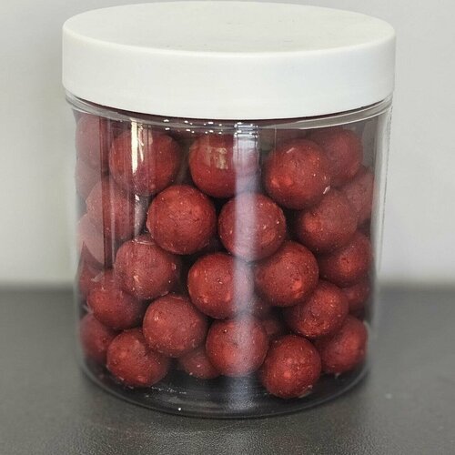 RHINO BAITS Бойлы насадочные Super Strawberry (супер клубника), 14 мм, банка 150 гр