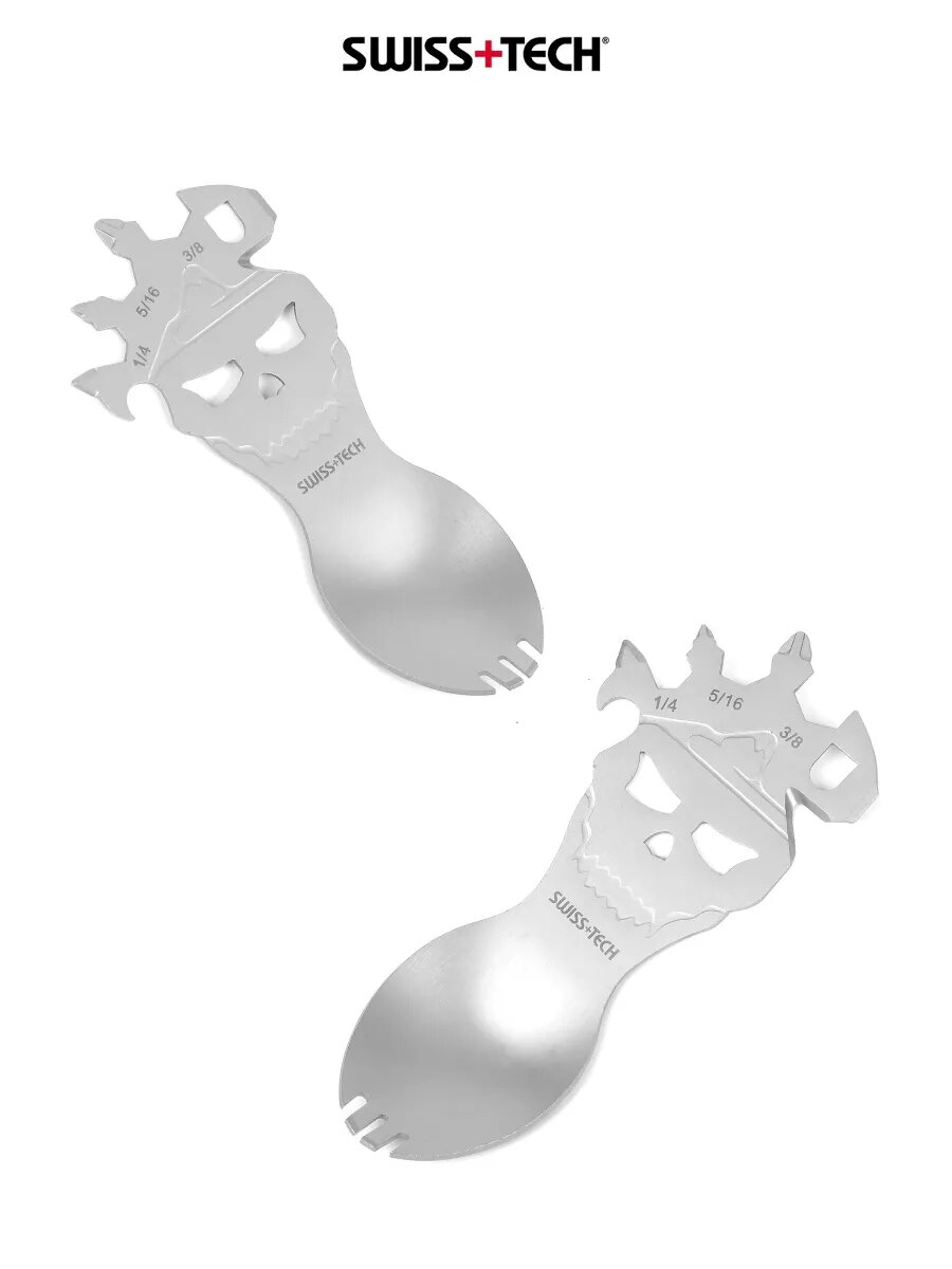 Мультитул компактный 8 в 1 EDC ST029005, SWISS+TECH, цвет серебристый — фото 1