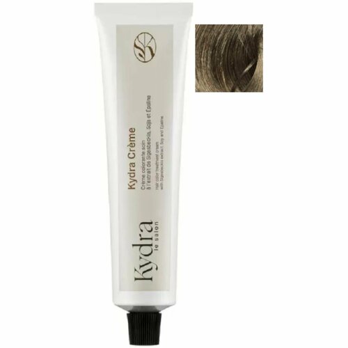 фото Kydracreme 7/12 ash pearl blonde - пепельно-перламутровый блонд стойкая крем-краска для волос 60 мл
