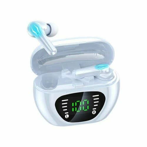 Игровые наушники М29 Блютуз гарнитура беспроводная для геймеров Bluetooth 51 Сенсорное управление LED-подсветка Микрофон с шумоподавлением и низкой задержкой белые 150000₽