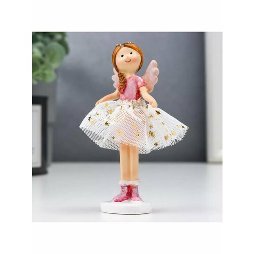 Сувенир полистоун Ангел-малышка с косой в белой юбочке со 781₽