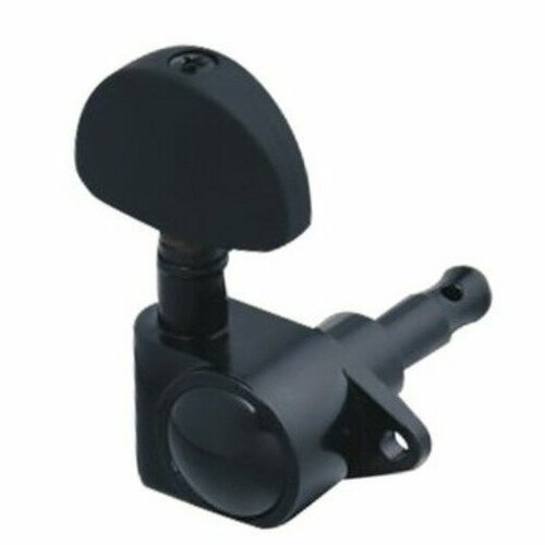 Колки для гитары 3+3, черные, Metallor MH-32-BK-3+3