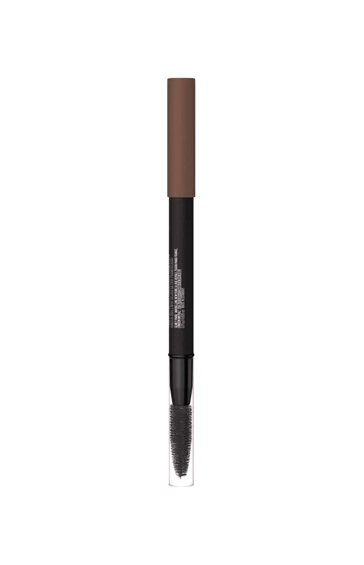 Maybelline Tattoo Brow 05 Medium Brown, коричневый карандаш для бровей, водостойкий, с щеткой