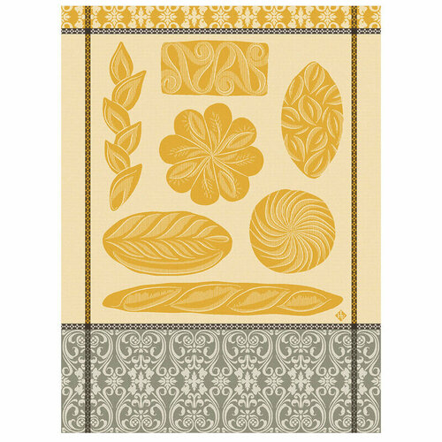 Полотенце кухонное Jacquard Francais Ronde des Pains Yellow 60x80 см 4000₽