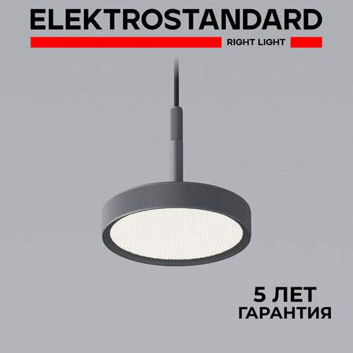 фото Подвесной светодиодный светильник elektrostandard plate 50260 led графит ip20
