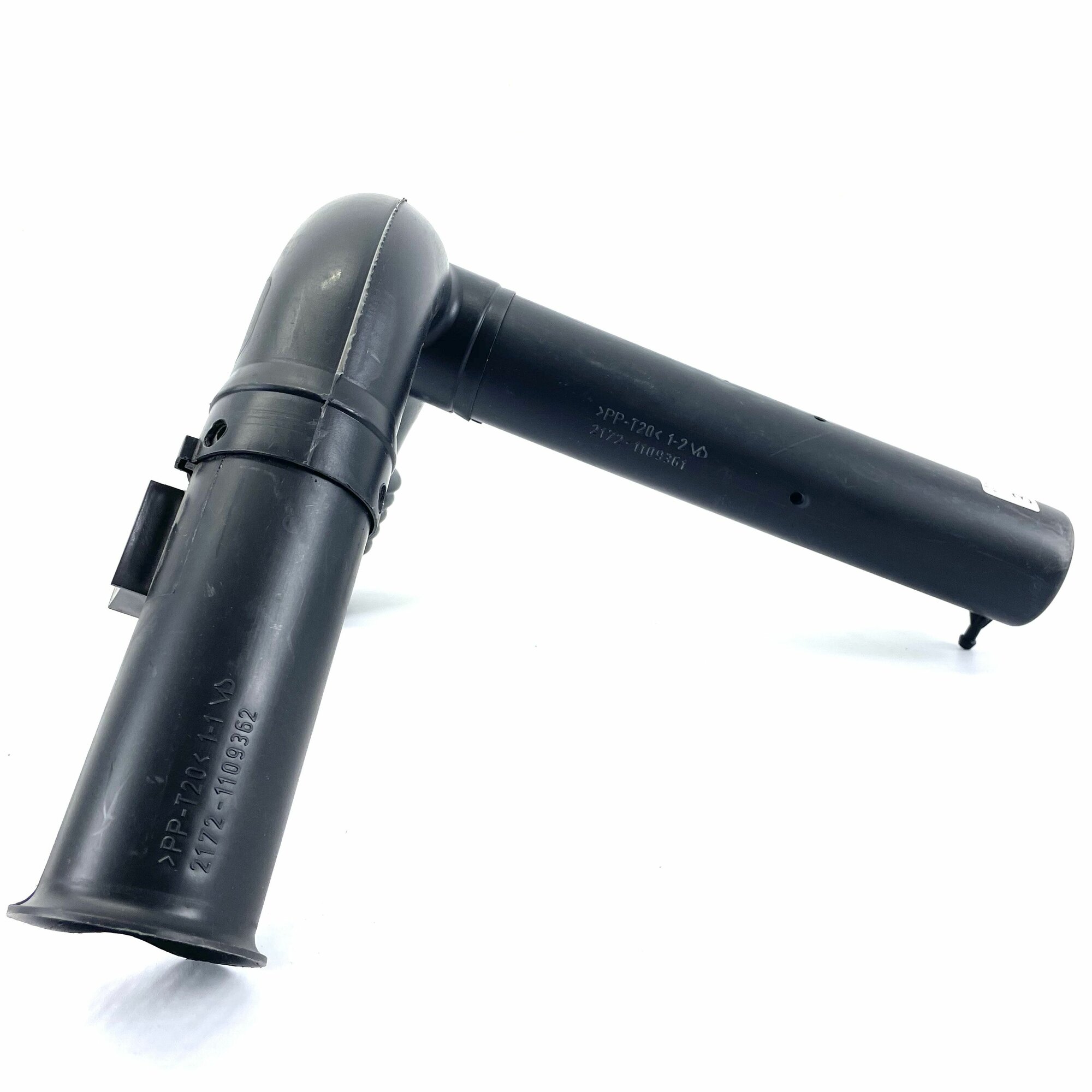 фото Воздухозаборник (патрубок впуска воздушный, гофра забора фильтра воздушного, тройник инжектора) холодного воздуха в сборе с резонатором для ВАЗ 2170-2171-2172 Лада Приора (Lada Priora)