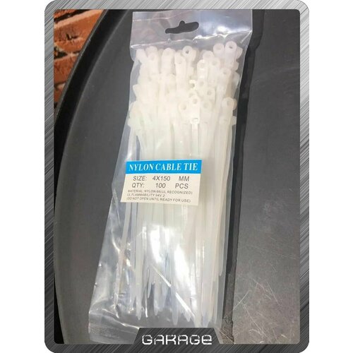 Хомут быстрого крепления Набор хомутов Набор стяжек 4мм x 150мм 100 шт Нейлон 250₽