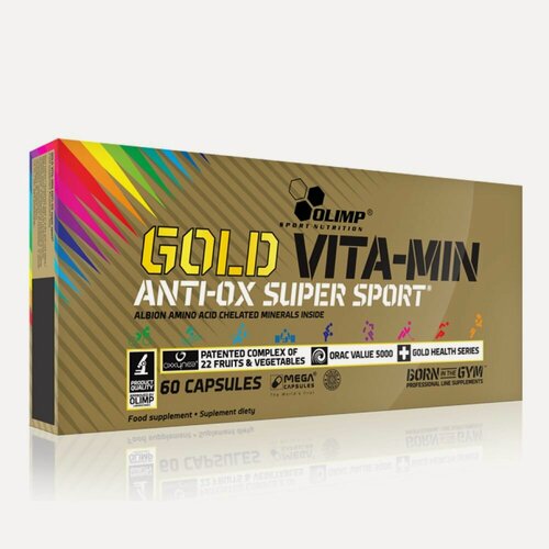 Изображение товара Olimp Sport Nutrition Gold VITA-MIN anti-OX super sport Витамины и минералы 60 капс