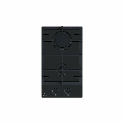 Варочная панель газовая LEX GVG 325 BBL встраиваемая газ-контроль электроподжиг закалённое стекло чугунные решетки 10690₽
