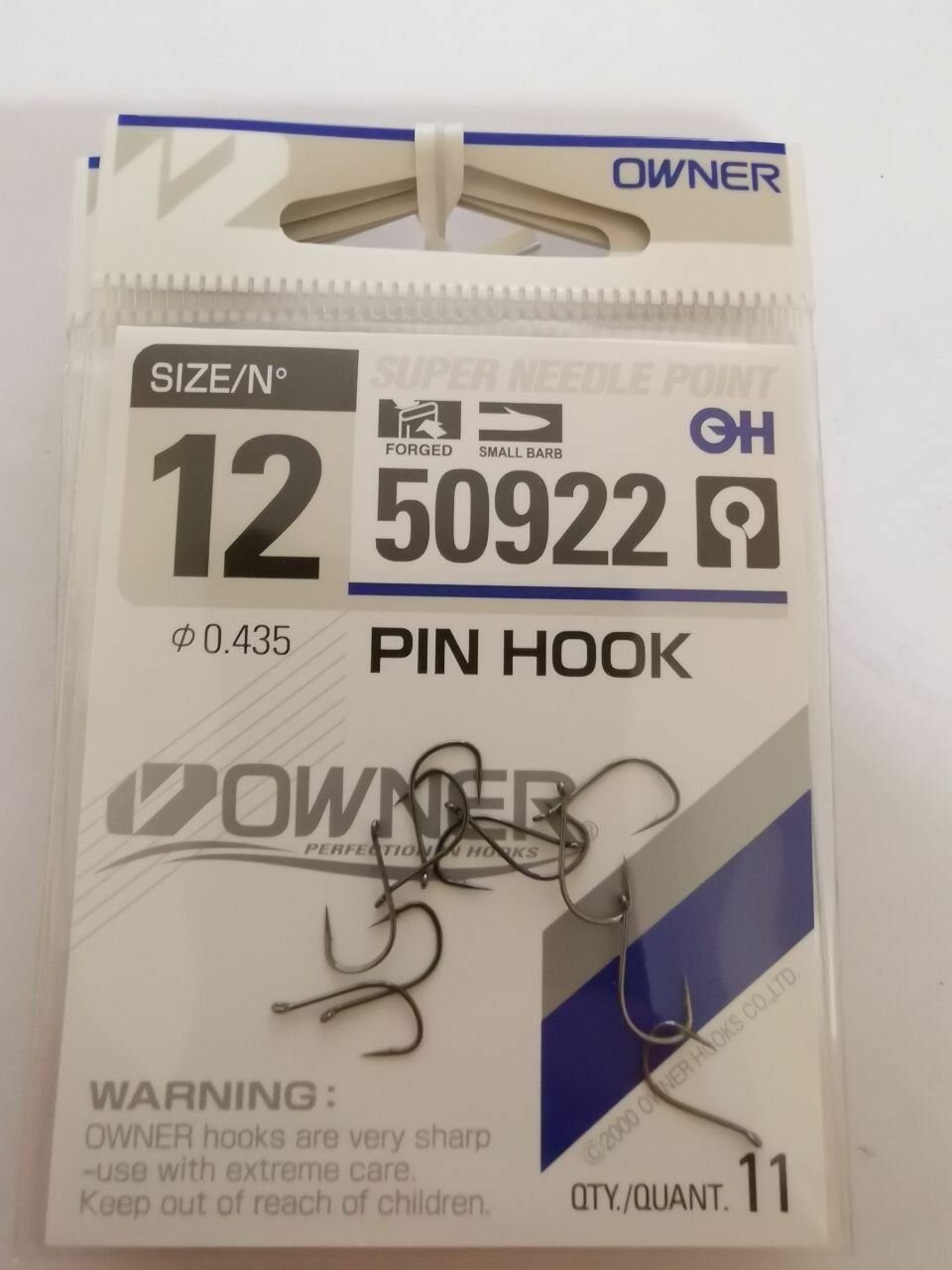 Крючок Owner 50922 №12 (11шт)