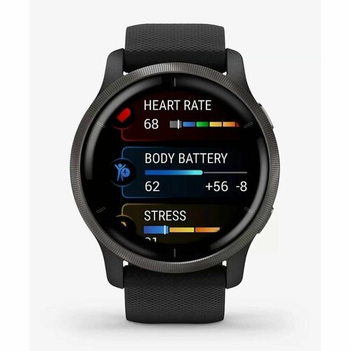 Спортивные часы Garmin Venu 2 Black 0100243011 4490000₽
