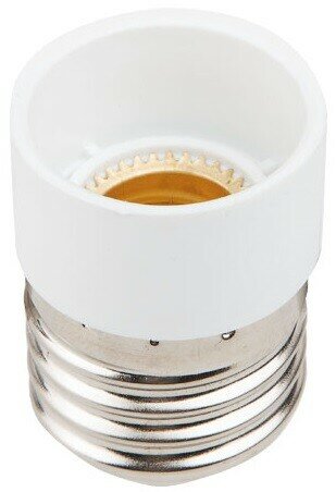 Патрон-переходник E27-E14 белый Юпитер (JP7704-01) (юпитер)