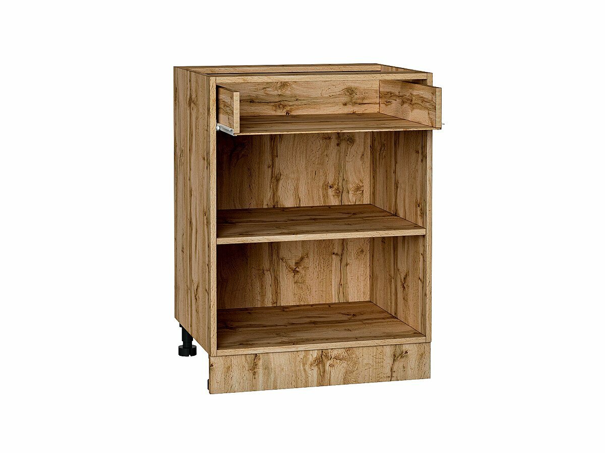 Каркас нижнего шкафа с одним ящиком Н 601М цвет каркаса Дуб Вотан 816*600*462 мм