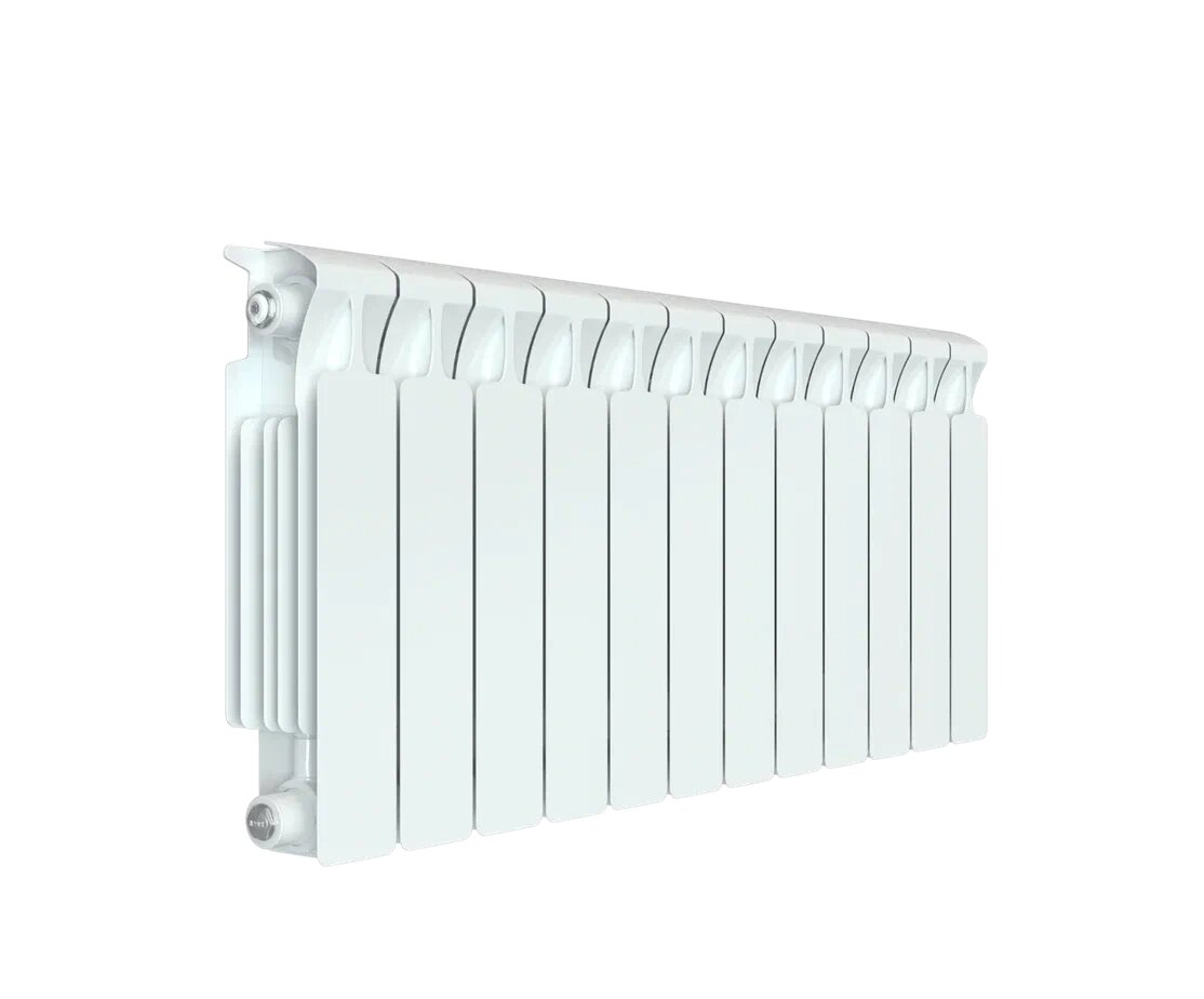 Секционный биметаллический радиатор Rifar Monolit 350 12 секций с боковым подключением