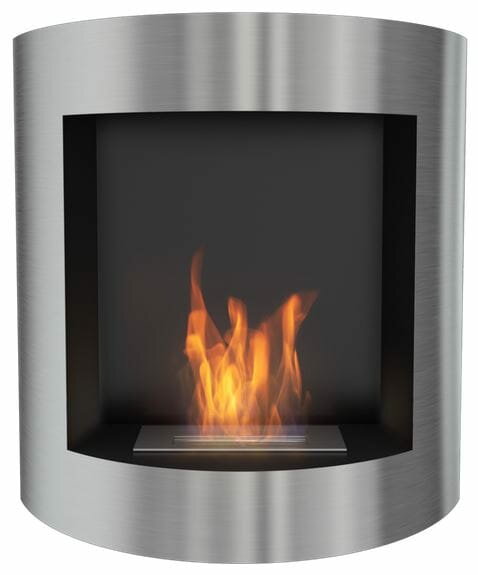 фото Биокамин "Kratki AF-SZLIF/ DUZY", 781x810x262 мм, 21 кг, шлифованный металл, напольный/ навесной
