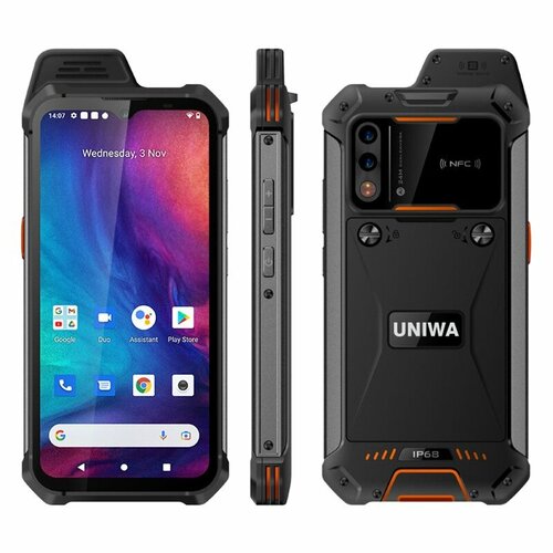 Смартфон, 4+64ГБ, IP68, NFC, черный