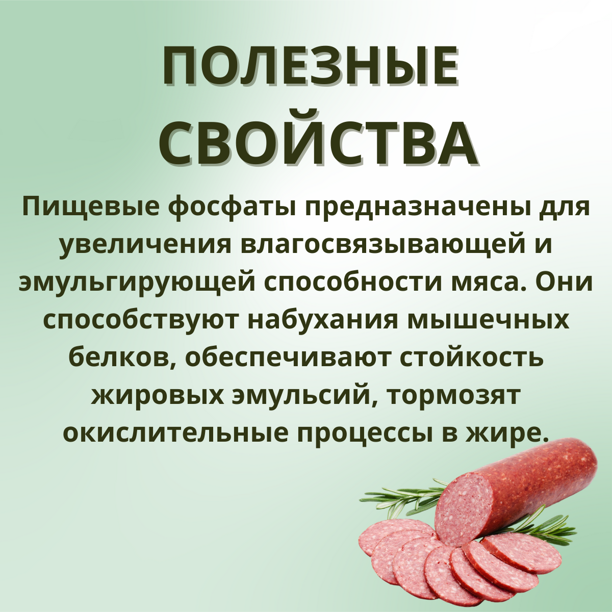 Фосфат пищевой, для изготовления колбас "Домашний запас" — фото 1