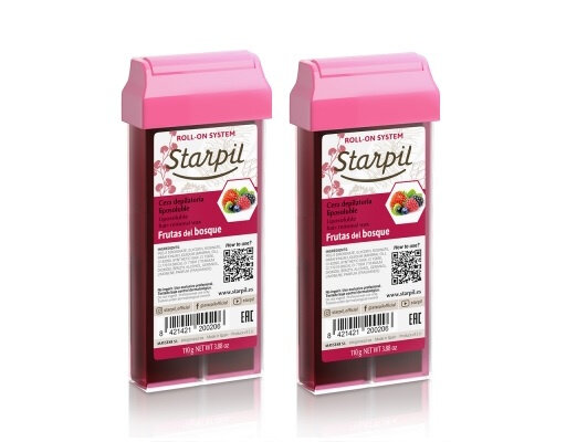 Воск в картридже Лесные ягоды Starpil, 110 гр (комплект из 2 штук)