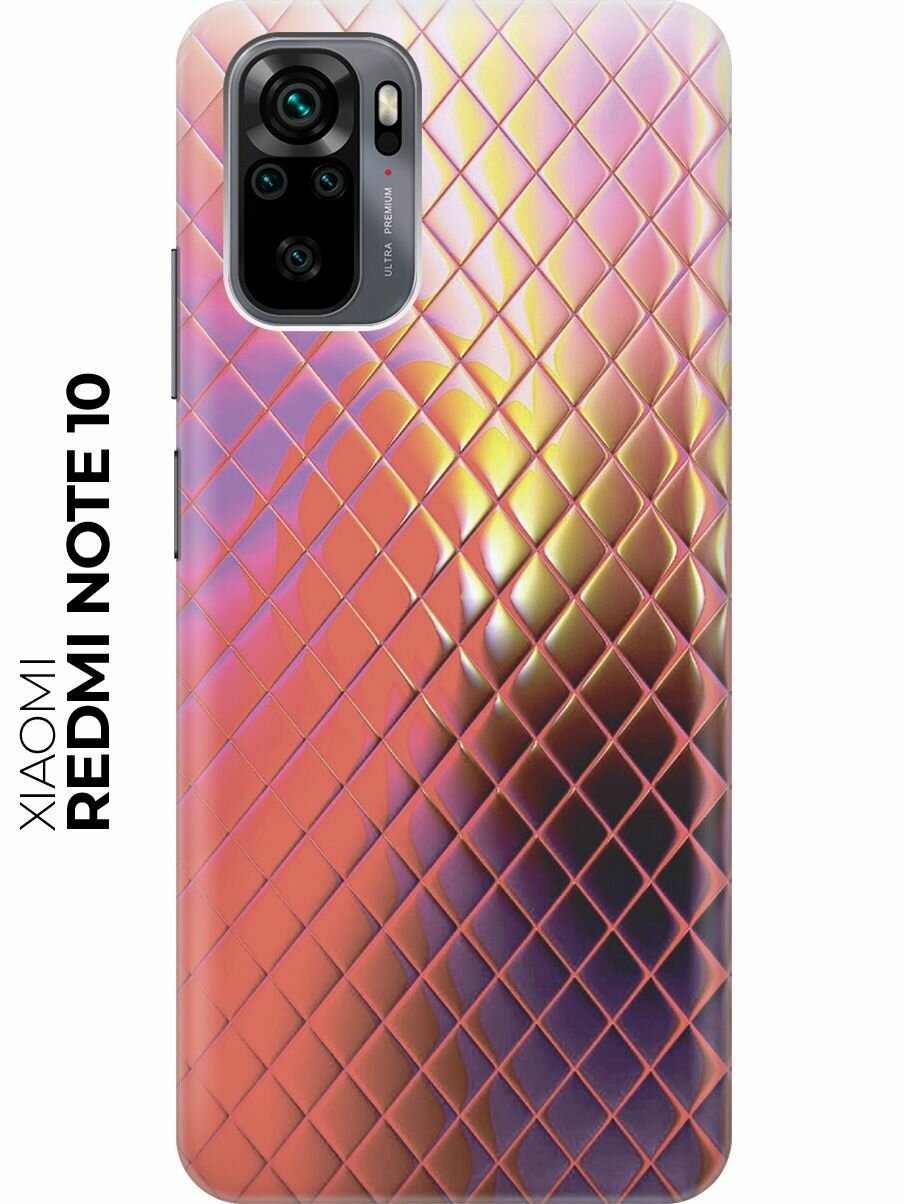 Силиконовый чехол Розовая рептилия на Xiaomi Redmi Note 10 / Note 10S / Сяоми Редми Ноут 10 / Ноут 10С