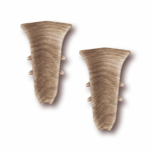 Внутренний угол для плинтуса IDEAL Идеал Классик 55 мм дуб мокко 208, 2 шт. коричневый