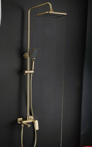 Изображение товара Душевая стойка Frap F2486-3, золотой сатин