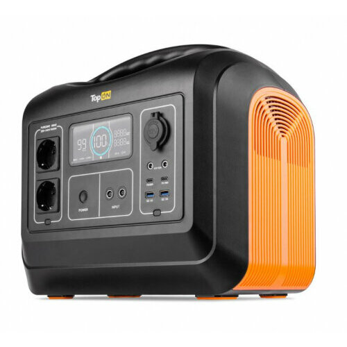 Портативная зарядная станция Topon TOP-X1800 2 розетки 220 Вт авторозетка 12 В 2 DC 2 Type-C 2 USB фонарь черный 145060₽