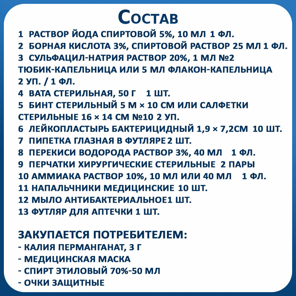 Изображение Антиспид Аптечка первой помощи с наполнением в пластиковом кейсе