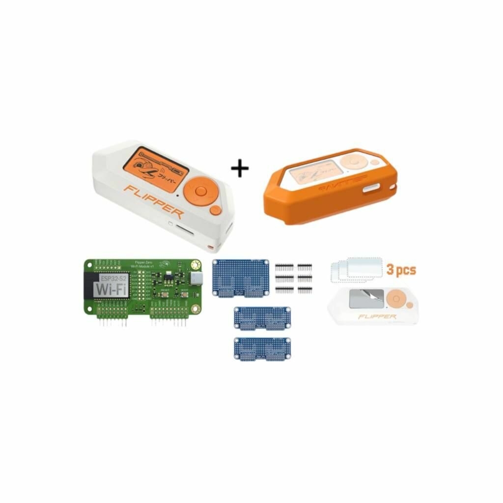 Мультитул Flipper Zero / Программирование Flipper Zero Geek с открытым исходным кодом + макетные платы 3шт, wi-fi модуль, защитный силиконовый чехол, защитная пленка 3шт