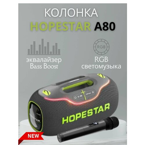 Колонка беспроводная Hopestar с микрофоном A80 1639900₽