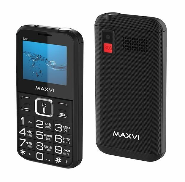 Мобильный телефон MAXVI B200 BLACK, черный
