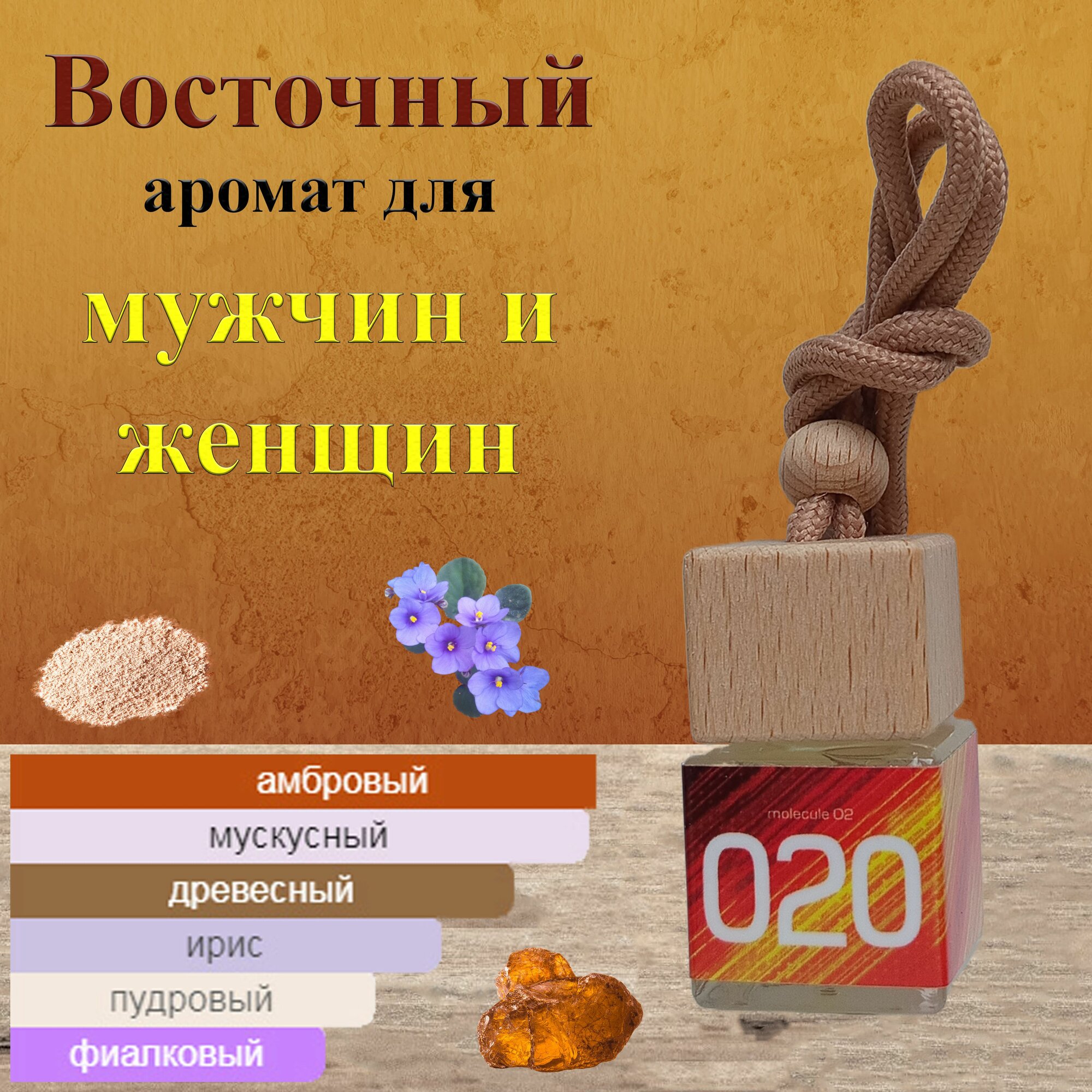 Ароматизатор в машину с ароматом Escentric Molecule 02 / автопарфюм / — фото 1