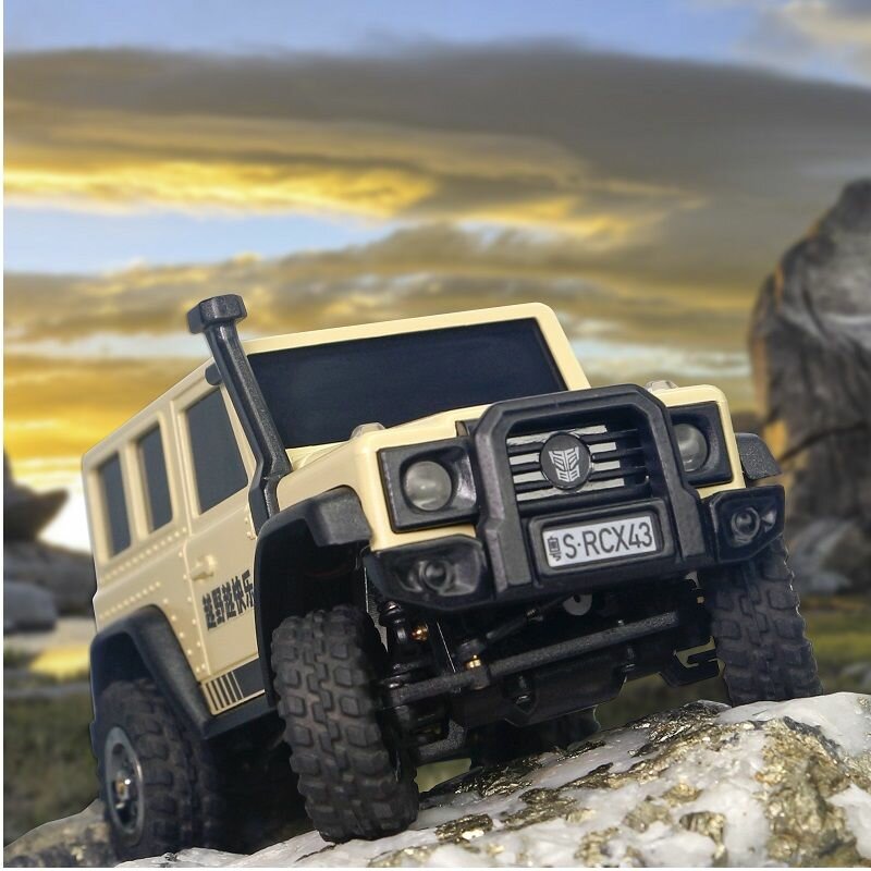 LDARC X43 Радиоуправляемый гусеничный 1/43 RTR Mini 4WD RC Грузовик 2,4 ГГц Модель радиоуправляемого автомобиля для хобби Mini RC внедорожник -enj