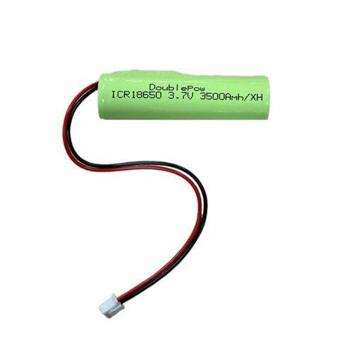 Аккумулятор DoublePow 18650 3.7V 3500mAh, с разъемом XH2.54-2P, с защитой, 1 шт