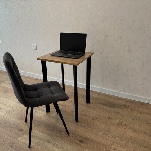 Изображение товара Письменный стол Компьютерный Дуб 60*60 см. Ножки черные