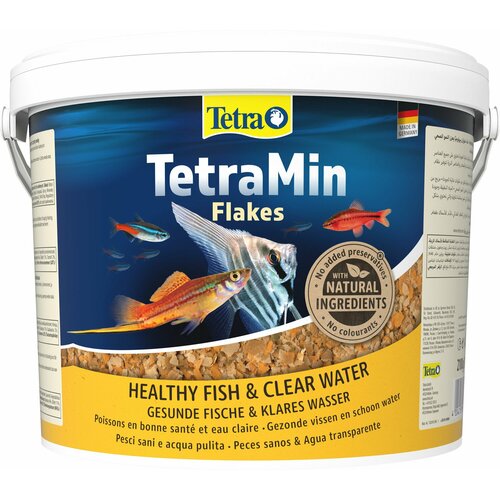 Корм для рыб TetraMin Flakes 10л хлопья (ведро)
