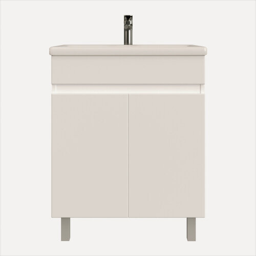 Изображение товара Тумба напольная SanStar Квадро 70 с раковиной Como 70 (комплект) для ванной комнаты, белая