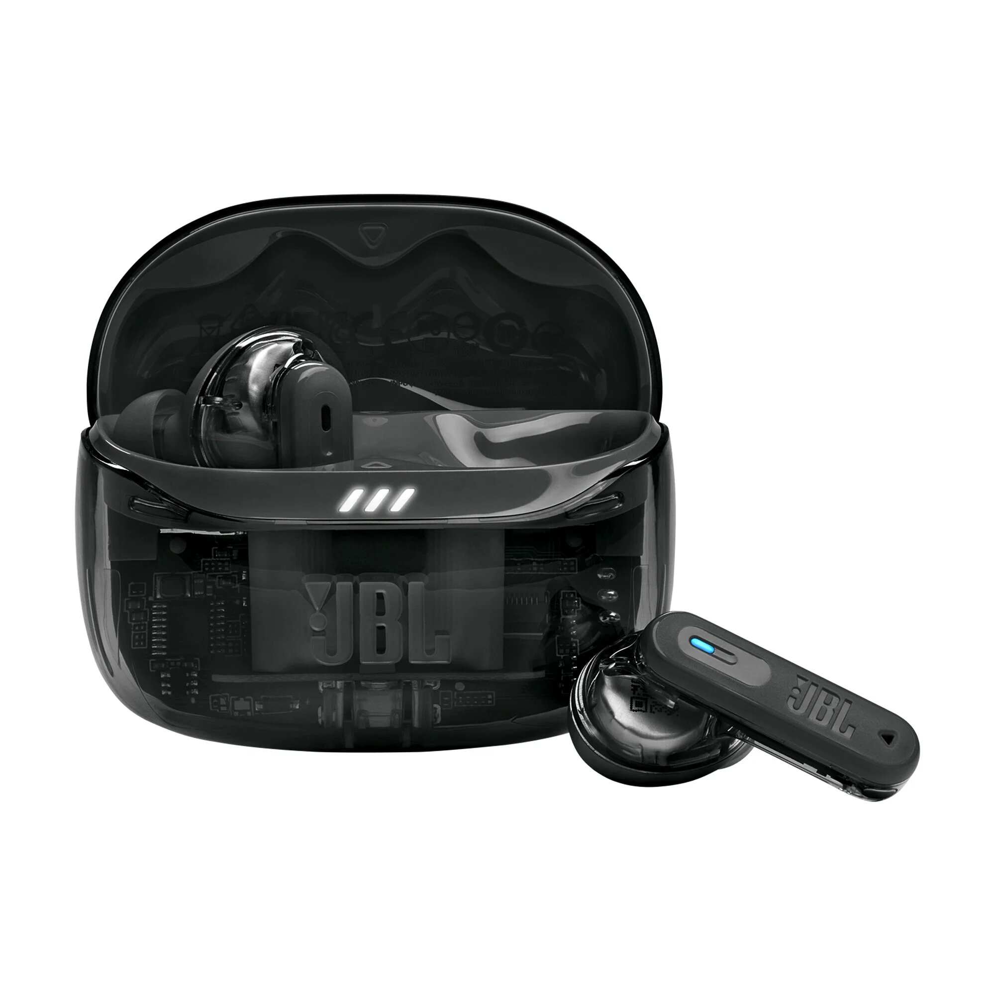 Наушники беспроводные JBL Tune Beam 2 ghost black tws, внутриканальные, черный