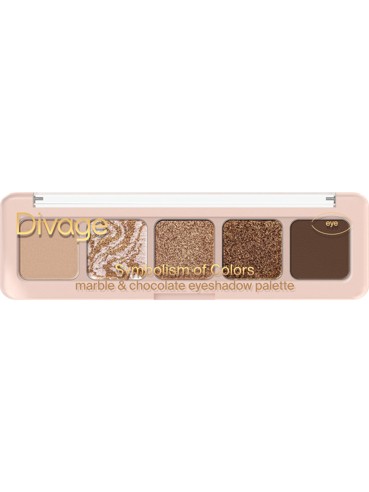 Палетка теней для век Divage Palette Symbolism Of Colors, тон: Marble&chocolate, 4.5г
