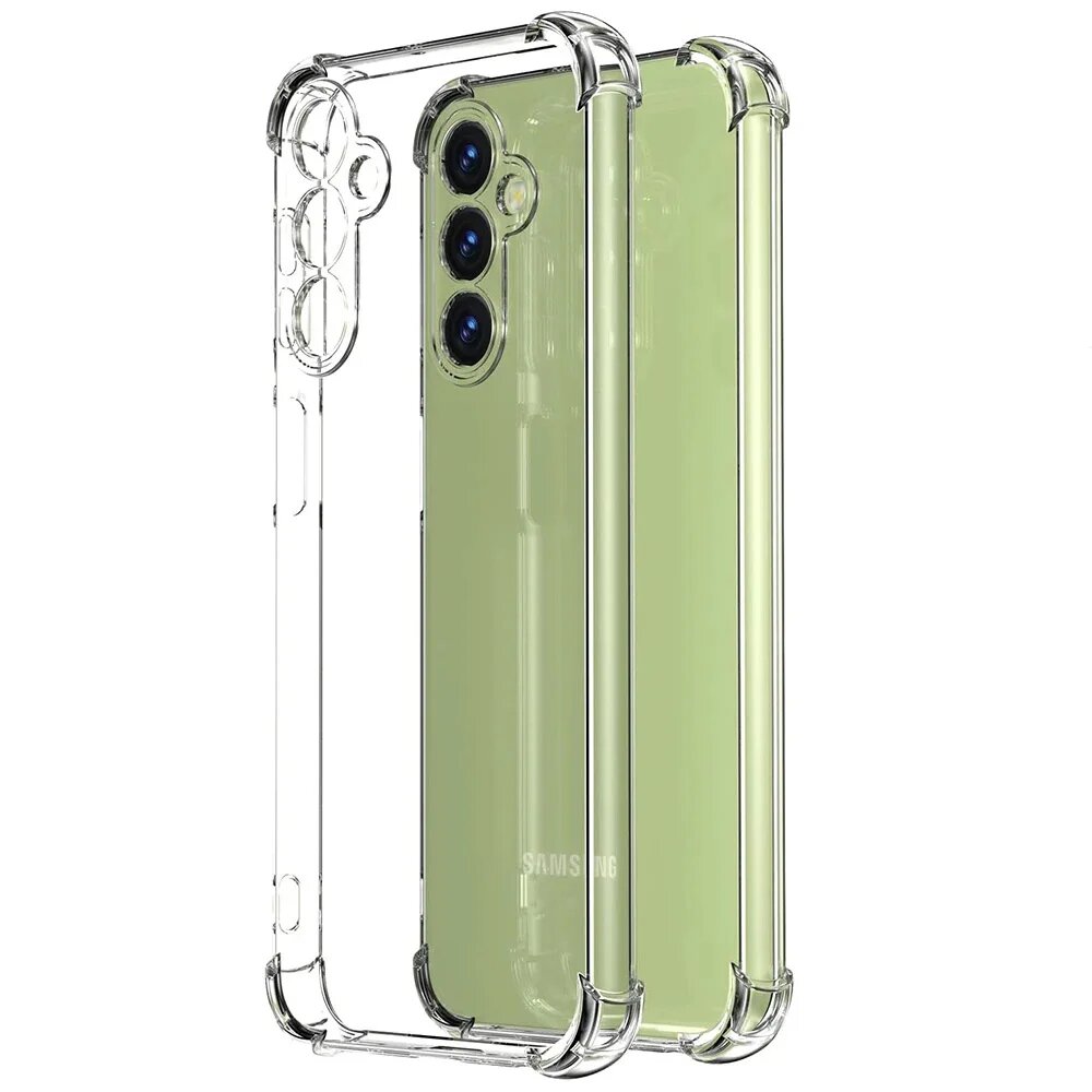 Прозрачный силиконовый мягкий противоударный чехол для Samsung Galaxy S21 S22 S23 S24 S25 Ultra A16 A15 A14 A33 A35 A53 A55 Задняя крышка Transparent For Galaxy S24