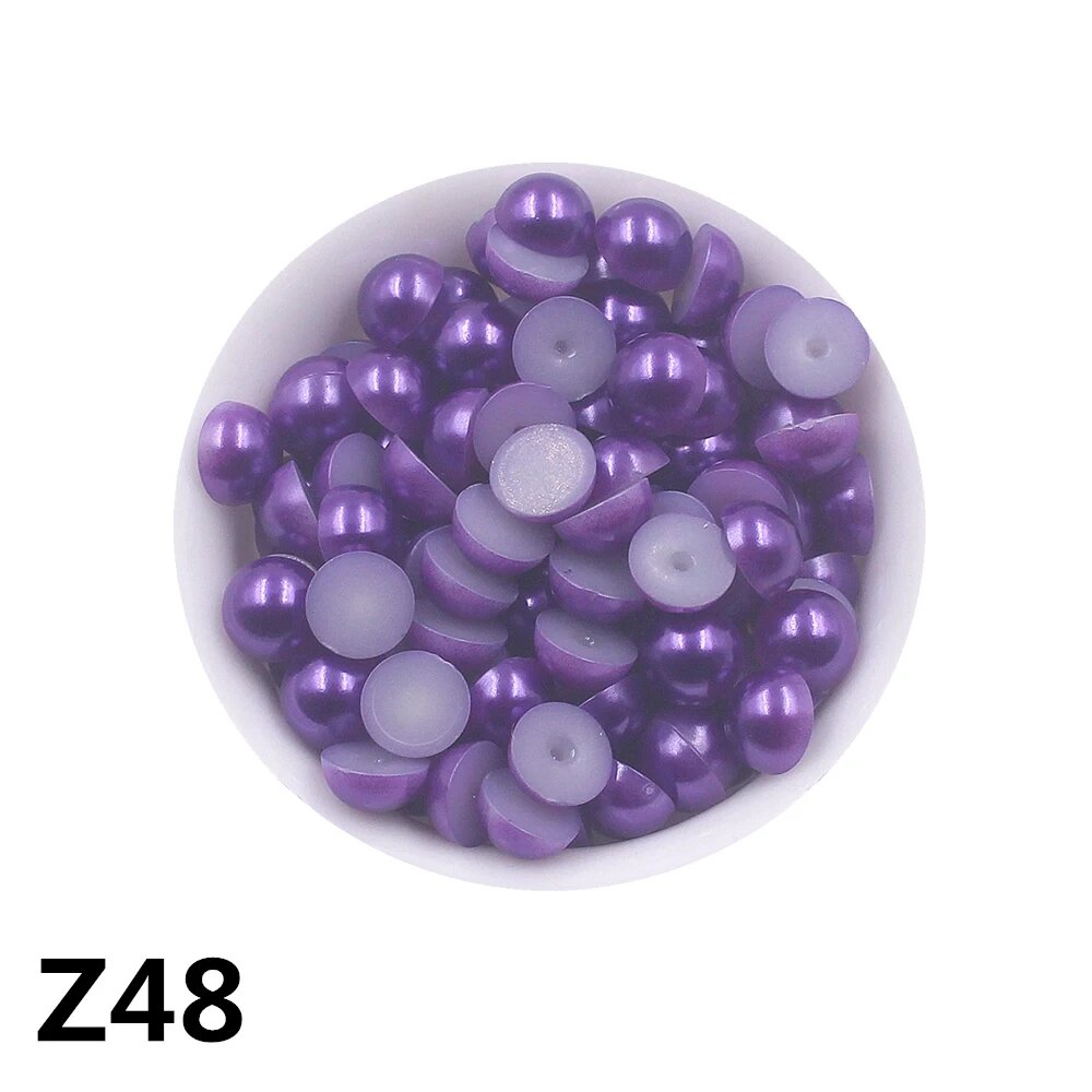 Бусины полусфера Z48, 6 мм, 300 шт.