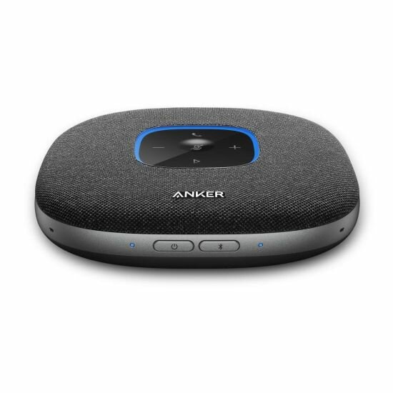 Спикерфон ANKER PowerConf, 6 микрофонов, Bluetooth 5.0, встроенный аккумулятор, серый — фото 1