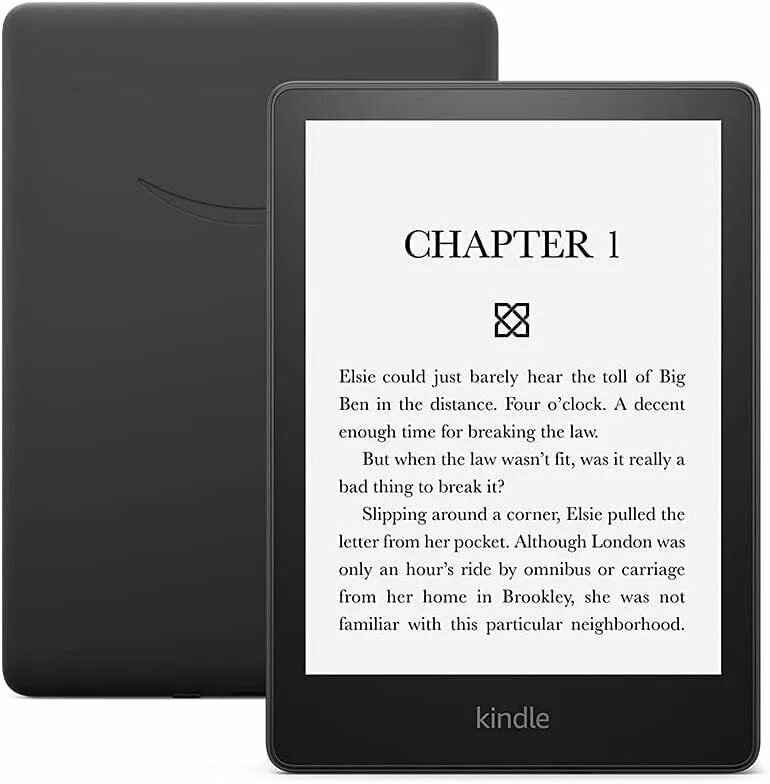 Amazon 6.8" Электронная книга Amazon Kindle paperwhite 5（2021）Signature Edition , черный, черный матовый — фото 1