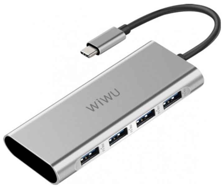 Адаптер-переходник Wiwu Apollo A440 USB 4 серый
