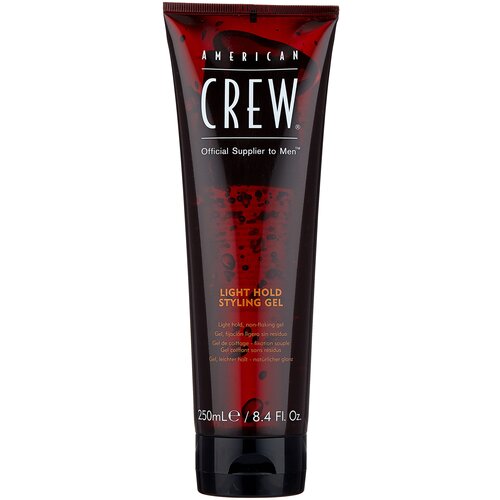 American Crew гель для укладки Light Hold Styling Gel, слабая фиксация, 250 мл american crew пластичная матовая глина matte clay 85 г american crew styling