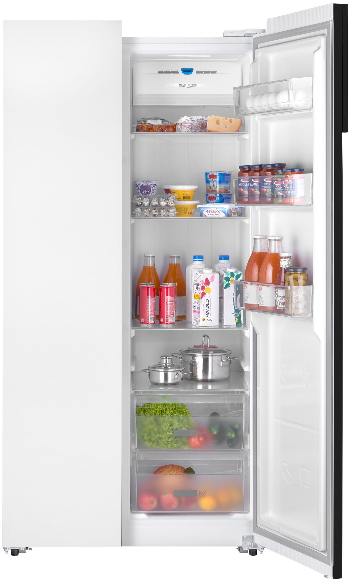 Холодильник двухкамерный Weissgauff WSBS 600 WG NoFrost Inverter - фото №4