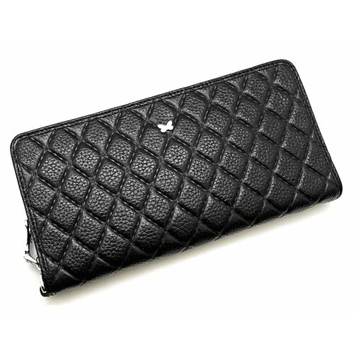 фото Кошелек sergio valentini, фактура тиснение, черный