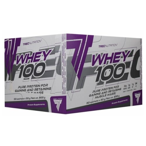 Протеин Trec Nutrition Whey 100, 900 гр., ваниль